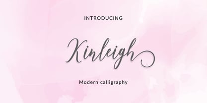 Kinleigh Script Font Poster 1