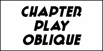 Chapter Play JNL Font Poster 4