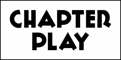 Chapter Play JNL Font Poster 2