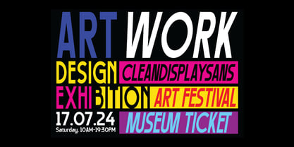 Coast Park Display Font Poster 3