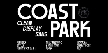 Coast Park Display Font Poster 1