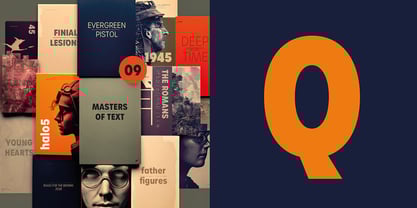 Urbane Condensed Font Poster 2