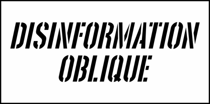 Disinformation JNL Font Poster 4
