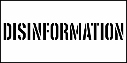 Disinformation JNL Font Poster 2