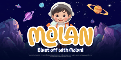 Olas Monto Font Poster 5