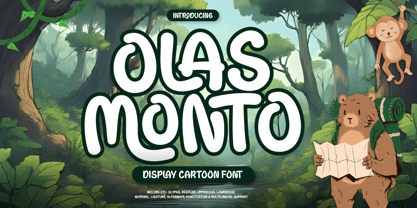 Olas Monto Font Poster 1