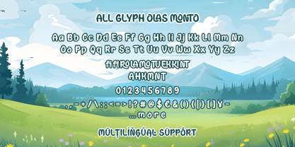 Olas Monto Font Poster 9