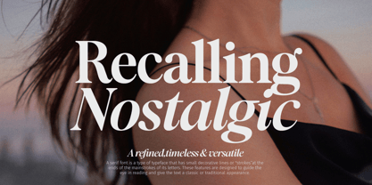 Recalling Nostalgic Font Poster 1