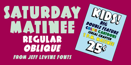 Saturday Matinee JNL Font Poster 1