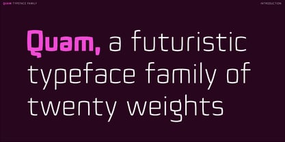Quam Font Poster 2