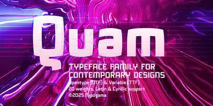 Quam Font Poster 1