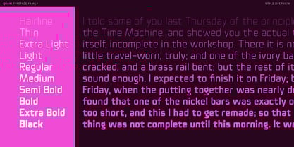 Quam Font Poster 3
