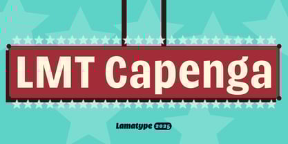 LMT Capenga Font Poster 10