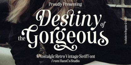 Destiny Gorgeous Font Poster 1