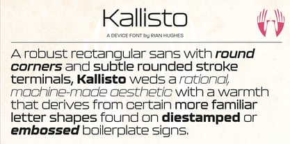 Kallisto Font Poster 14