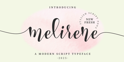 Melirene Font Poster 1