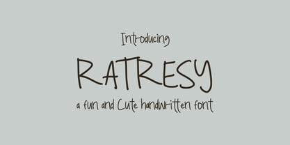 Ratresy Handwritten Font Poster 1