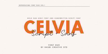 Celvia Font Poster 1