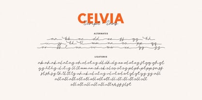 Celvia Font Poster 10