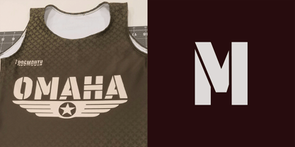 Korolev Military Stencil Font Poster 3