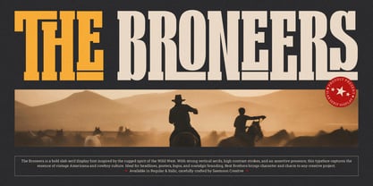 The Broneers Font Poster 1