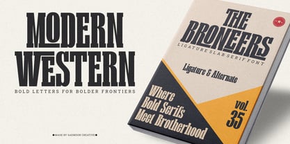 The Broneers Font Poster 2