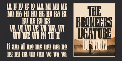 The Broneers Font Poster 7