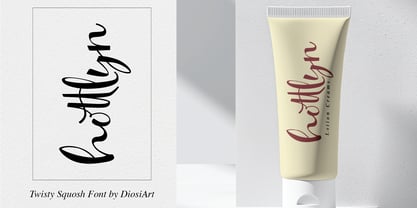 Twisty Squosh Font Poster 8