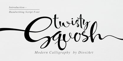 Twisty Squosh Font Poster 1