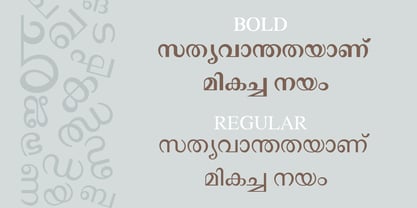 Shree Malayalam 0507 Font Poster 2