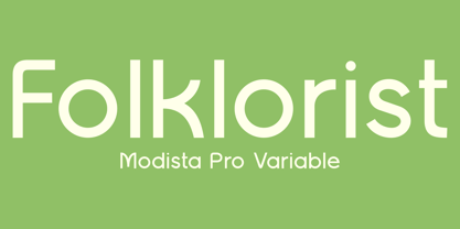 Modista Pro Variable Font Poster 5