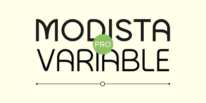 Modista Pro Variable Font Poster 1