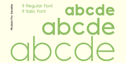 Modista Pro Variable Font Poster 4