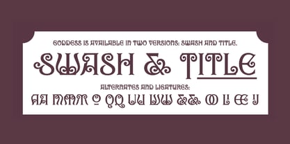 Goddess Font Poster 4