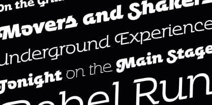 Urbane Adscript Font Poster 3