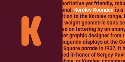 Korolev Rounded Font Poster 3