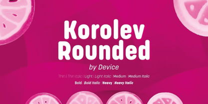Korolev Rounded Font Poster 9