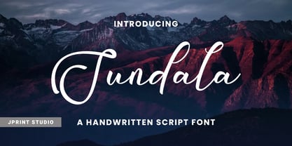 Sundala Script Font Poster 1