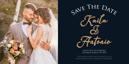 Sundala Script Font Poster 3