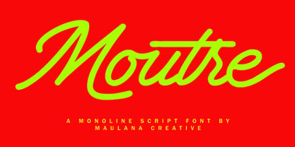 MC Moutre Font Poster 1