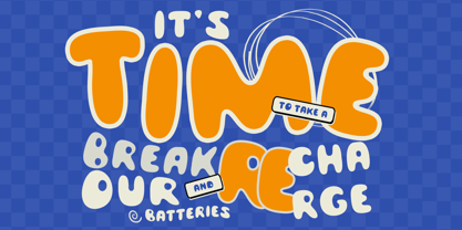 Bages Blur Font Poster 3