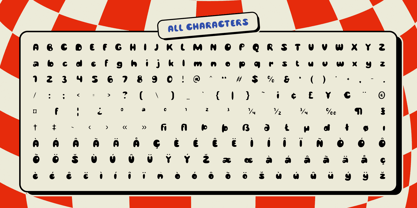 Bages Blur Font Poster 6