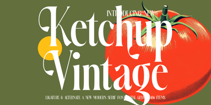 Ketchup Vintage Font Poster 1