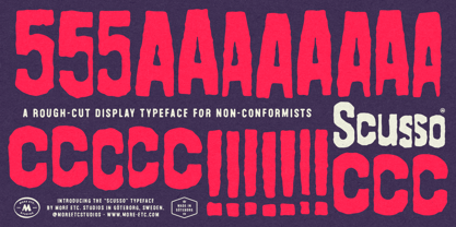 Scusso Font Poster 2