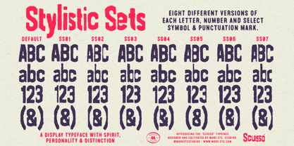 Scusso Font Poster 7