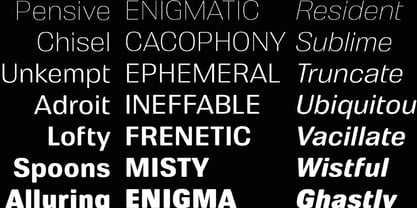 Urbane Font Poster 12