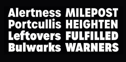 Urbane Font Poster 10