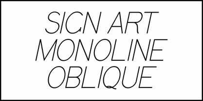 Sign Art Monoline JNL Font Poster 4