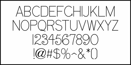 Sign Art Monoline JNL Font Poster 3