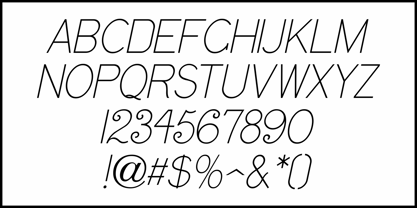 Sign Art Monoline JNL Font Poster 5